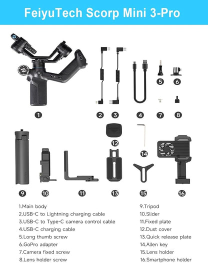 FeiyuTech SCORP Mini-3-Pro Gimbal Stabilizer - Image 7