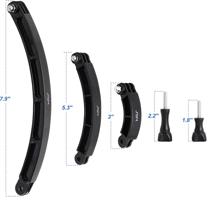 HSU 3 in 1 Curved Extension Arm Kit, Extension Pivot Arm Adjustable Monopod - Image 2