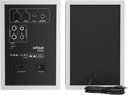 Ortizan C7 Dual-Mode 2.0 Studio Monitors, Active Monitor Speakers - Image 2