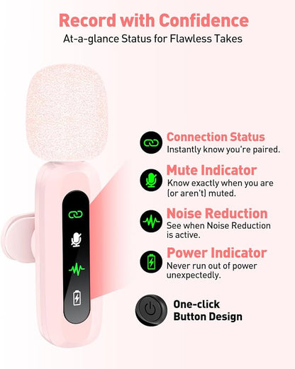 USB C Lavalier Microphone Wireless Mini Mic - Image 3