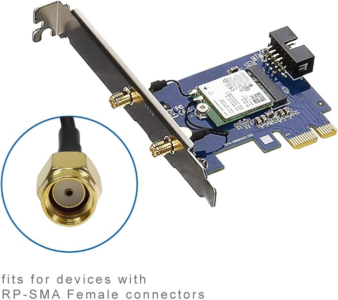 Dual Band Long Range WiFi Antenna, Eifagur 9dbi 2.4GHZ 5GHZ 5.8GHZ RP-SMA - Image 4