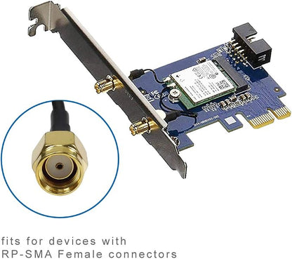 Dual Band Long Range WiFi Antenna, Eifagur 9dbi 2.4GHZ 5GHZ 5.8GHZ RP-SMA - Image 6
