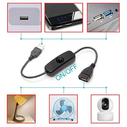 ChenYang USB Power Switch Extension Cable USB Male to Female - Image 3