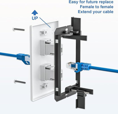 FGB 2-Port Keystone Wall Plate, - Image 4