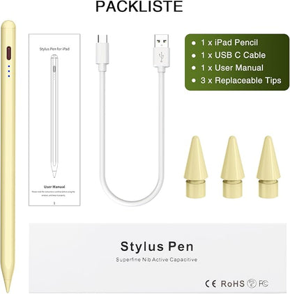 Pen for iPad 2018-2025, HATOKU 15 Mins Fast Charging Pencil 1st Gen - Image 6
