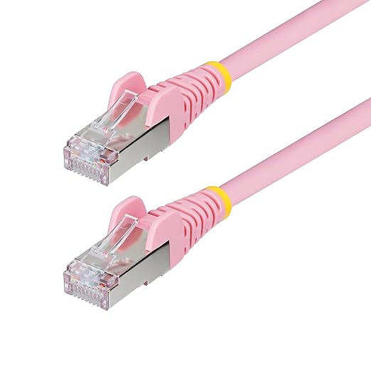 StarTech.com 50ft Pink CAT6a Ethernet Cable, Snagless RJ45, 100W PoE++ by StarTech