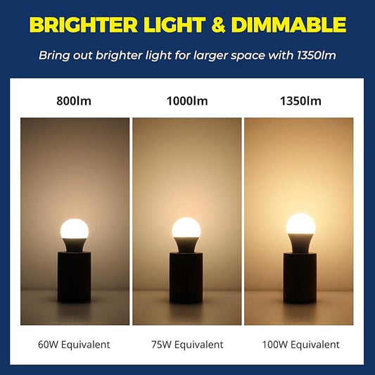 Lightinginside Smart Light Bulbs 100W Equiv., 1350LM 11W Smart Bulb Works - Image 2