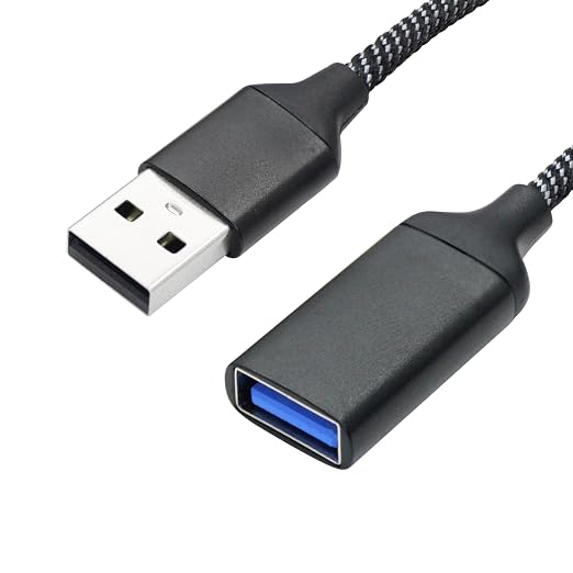 USB Splitter Cable 1FT, USB A Male to Dual USB A Female Y Splitter Adapter 1 in - Image 2