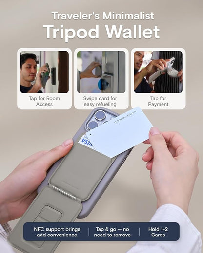 MOFT Phone Tripod Wallet for iPhone, Mulit-Angles, Lightweight & Portable Phone - Image 4
