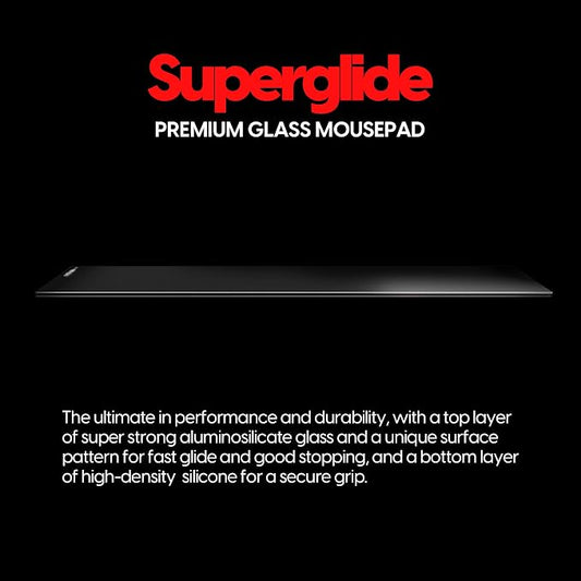 Pulsar - Superglide Premium Glass Mouse Pad XXL ALUMINO-Silicate Glass Surface - Image 2