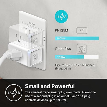 Kasa Smart Plug, Matter Compatible, Energy Monitoring, Compact Design, - Image 4