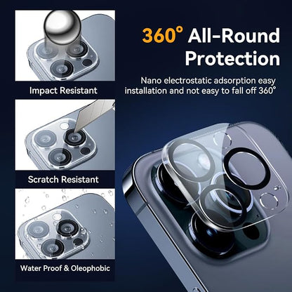 Camera Lens Protector for iPhone 16 pro 6.3 / iPhone 16 pro max 6.9, 9H - Image 2