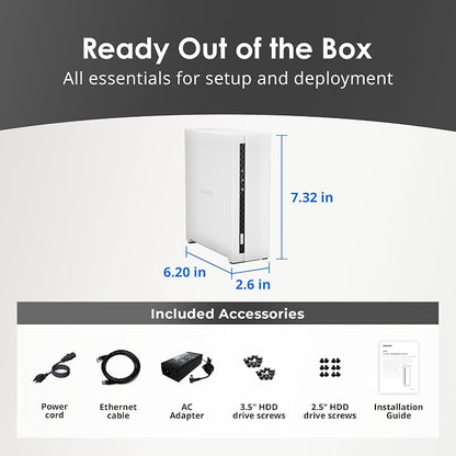 QNAP TS-133-US 1 Bay Affordable Desktop NAS - Image 7