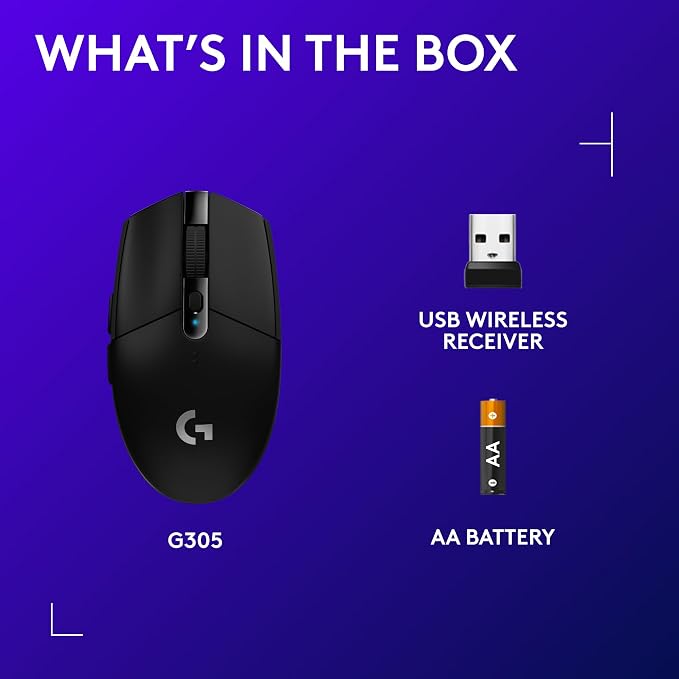 Logitech G305 LIGHTSPEED Wireless Gaming Mouse, Hero 12K Sensor, 000 DPI - Image 9