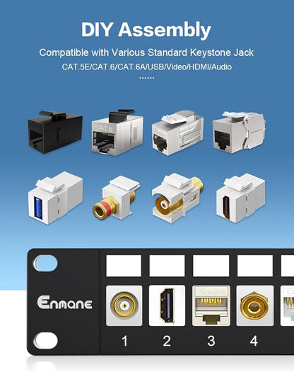 24-Port Blank Keystone Patch Panel - Image 3