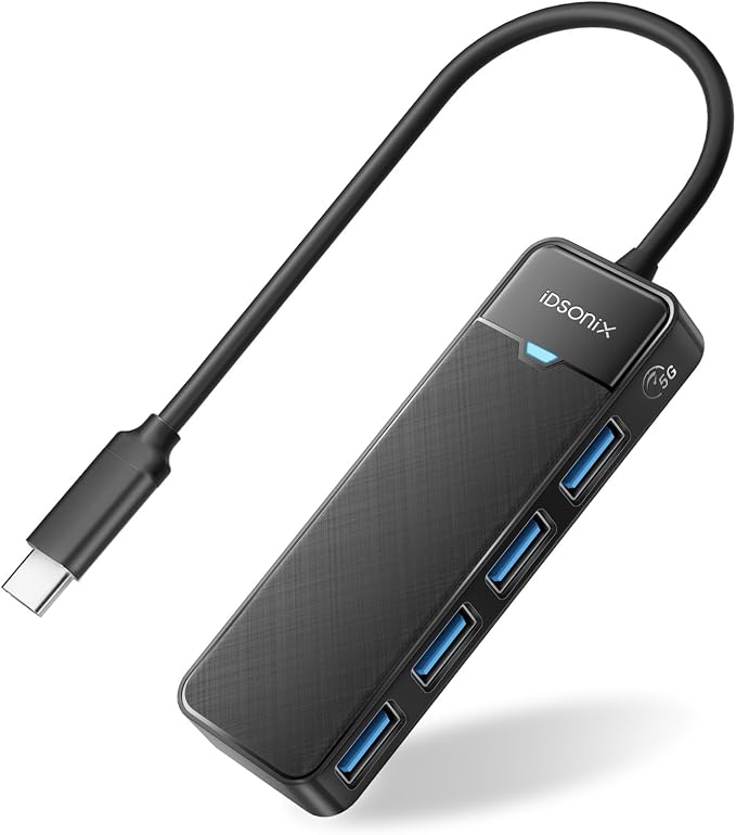 iDsonix USB 3.0 Hub USB C Splitter 5Gbps Data Transfer Ultra-Slim Extender by iDsonix