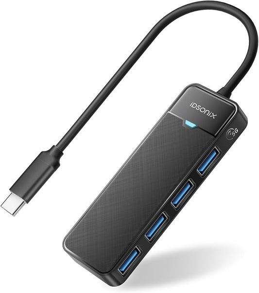iDsonix USB 3.0 Hub USB C Splitter 5Gbps Data Transfer Ultra-Slim Extender by iDsonix