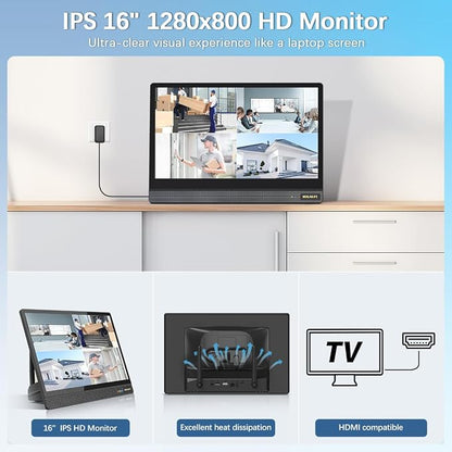 【All-in-One Security System】 5MP Outdoor Wireless Security Camera System - Image 3