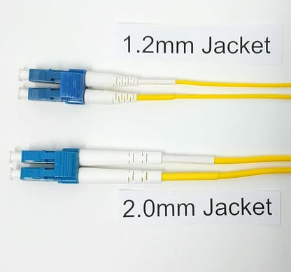 0.2 Meter Singlemode Duplex 1.2mm Ultra High Density Fiber Optic Cable - Image 5