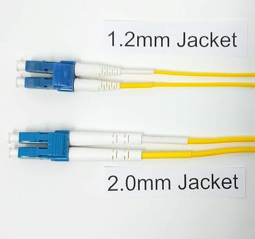 0.3 Meter Singlemode Duplex 1.2mm Ultra High Density Fiber Optic Cable - Image 5
