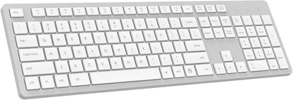 LeadsaiL Wireless Keyboard, 2.4GHz Full-Sized Ergonomic Computer Keyboard by LeadsaiL