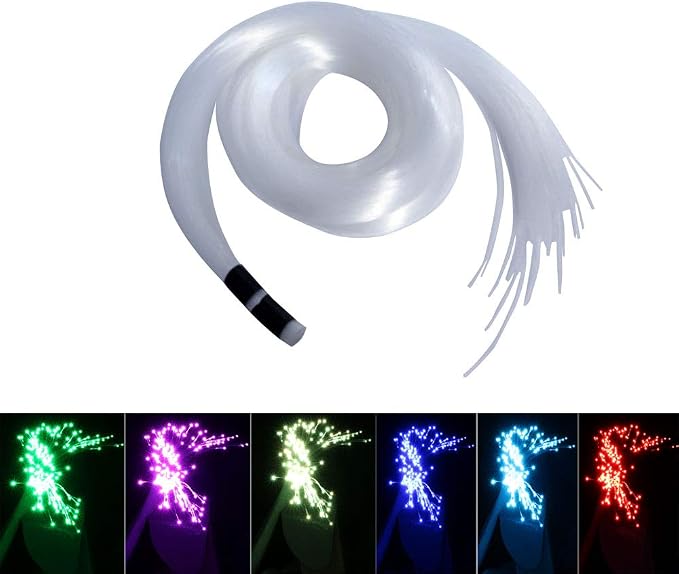AKEPO PMMA END Glow Fiber Optic 50pcs 13.1ft/4m Ф0.03in Fiber Strands by AKEPO