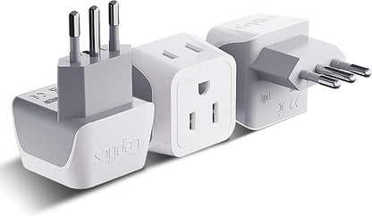 Ceptics Italy Travel Plug Adapter, Chile Plug Adapter by Ceptics