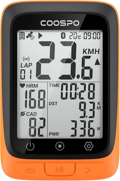 COOSPO Bike Computer Wireless GPS, Cycling Computer GPS Bike Tracker by COOSPO
