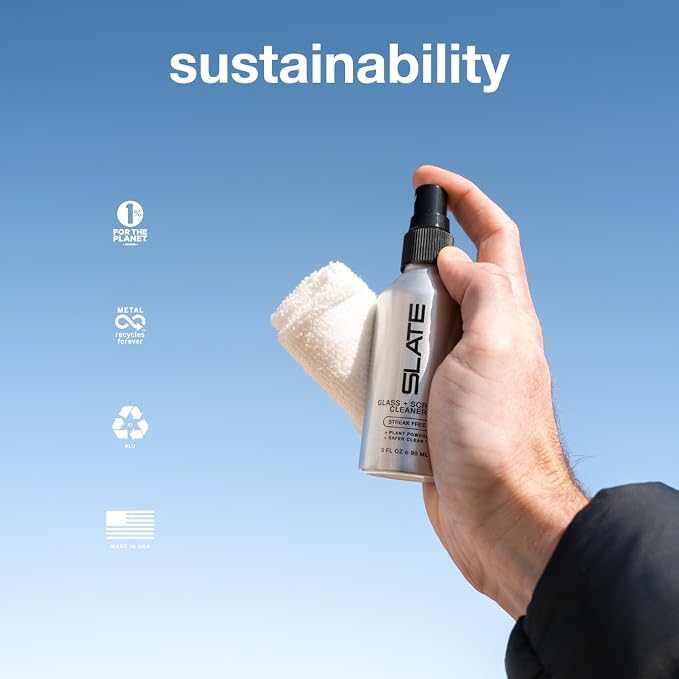 Slate Screen Cleaner Spray and Microfiber Cloth - Image 8