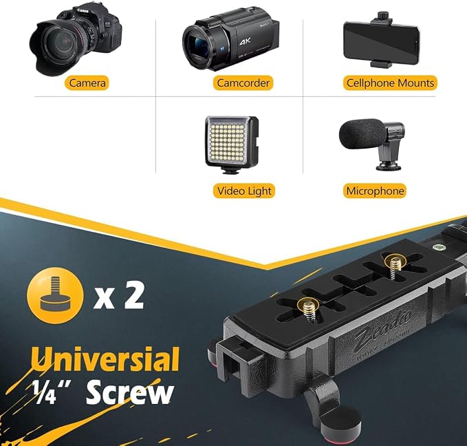 Zeadio Camera Smartphone Stabilizer, Handle Grip Handheld Video Rig, - Image 5