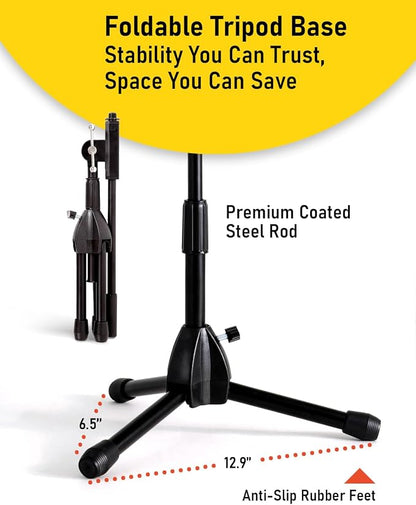 Stage Rocker Foldable Tripod Low-Profile Mic Boom Stand - Image 6