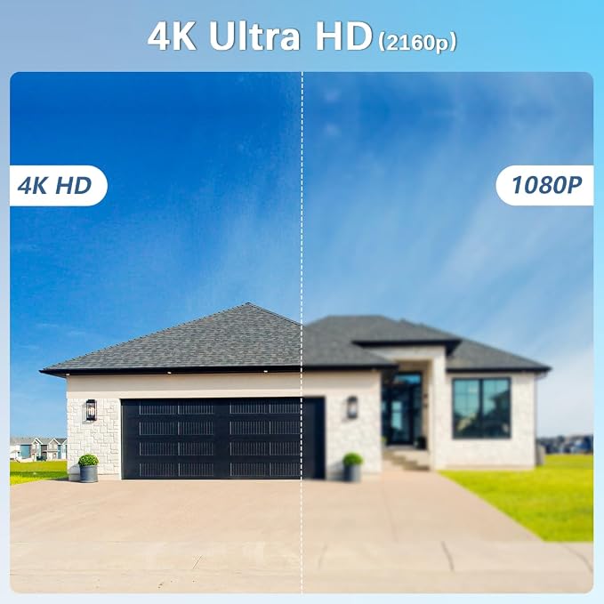 【130°Ultra Wide-Angle】 Outdoor Wired Security Camera System, Home Video - Image 3