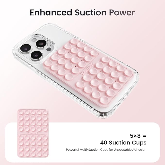 2PCS Silicone Suction Cup Phone Case Mount Double Sided, Hands-Free Phone - Image 3