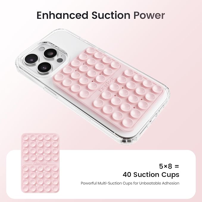 Klearlook Silicone Double-Sided Suction Cup Phone Case Detachable Mount - Image 3