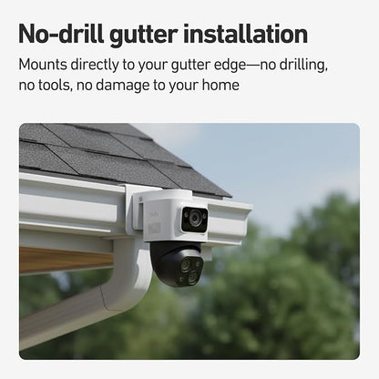 Holicfun Gutter Mount for Eufy PoE Bullet-PTZ Cam S4 and eufyCam S4 | Sturdy - Image 2