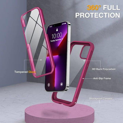 Miracase Glass Case for iPhone 13 Pro Max 6.7 inch, Upgrade Full-Body Clear - Image 2