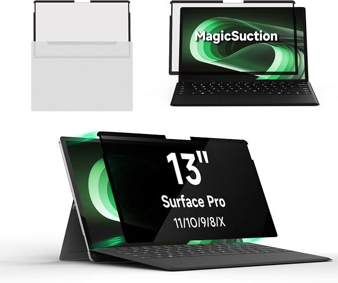 Laptop Privacy Screen for 13inch Surface Pro 11/10/9/8/X, Removable Computer by BROPGOD