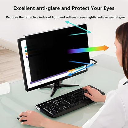 32 Inch Hanging Computer Privacy Screen Protector Shield Compatible - Image 4