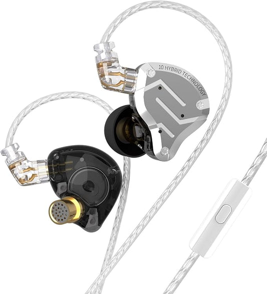 KZ ZS10 Pro Gaming Earbuds, 4BA 1DD Gaming Wired Earbuds by KINBOOFI
