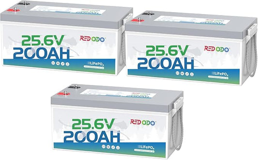 Redodo 24V 200Ah LiFePO4 Lithium Battery, Built in 200A BMS, Max. 5120Wh Energy by PrimeDayRedodoSaveup55
