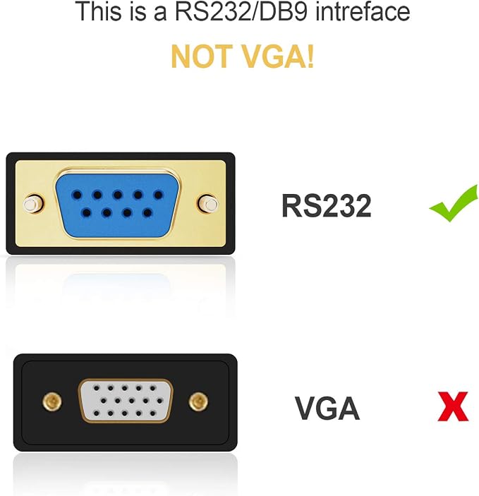 CableCreation USB to RS232 Serial Adapter, USB to RS232 Gold Plated DB9 Serial - Image 2