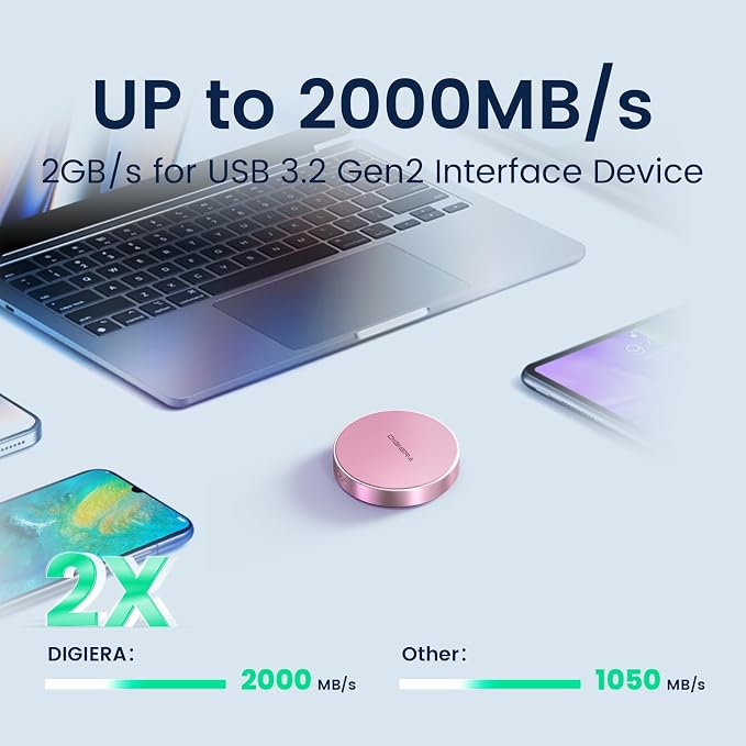 DIGIERA 4TB Magnetic Portable SSD, External Solid State Drives - Image 4