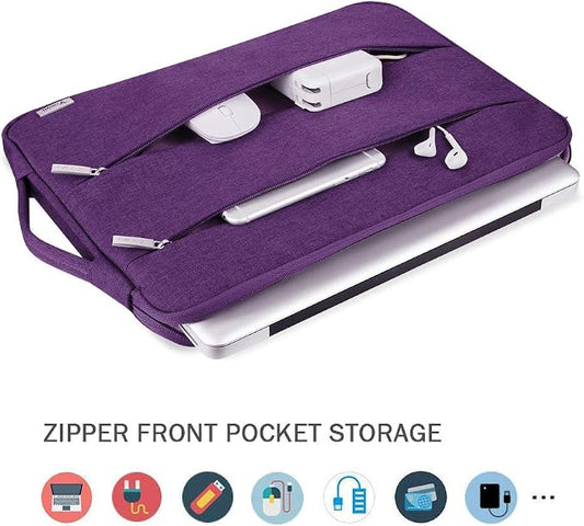 Voova Laptop Sleeve Carrying Case 15.6 16 Inch, Slim Computer Cover Bag - Image 2