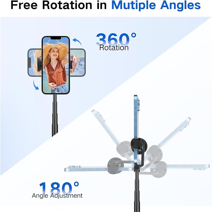 62 inch Automatic Tripod for iPhone, Auto-Open Phone Tripod Stand - Image 4