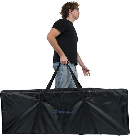 Rockville RTBL4 Adjustable Height DJ Table Folding Legs 20x60 Inch, Non-Slip - Image 9