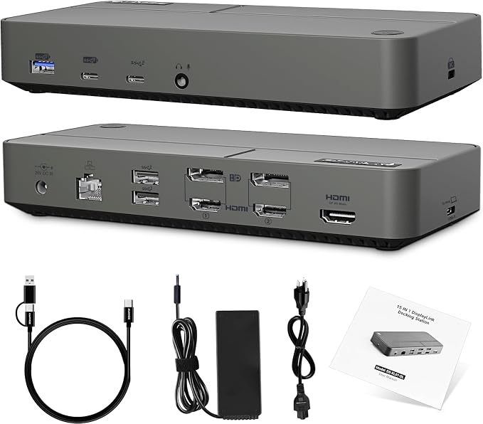DisplayLink Docking Station 3 Monitors by Auimce