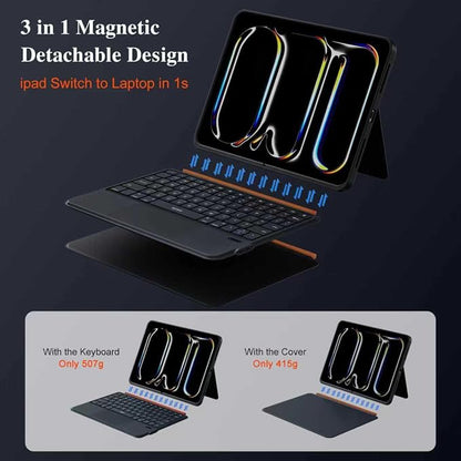 iPad Pro 11 inch Case with Keyboard, Flex Magnetic Detachable Magic Keyboard - Image 4