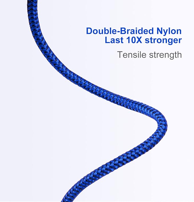 6FT Lightning Cable 3Pack 6 Foot iPhone Charger Cable Nylon Braided USB Fast - Image 6