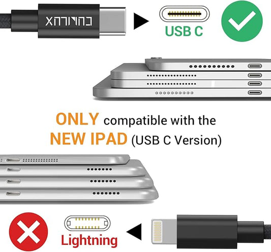 Cubilux USB C Dual Headphones Adapter, Type C to Double 3.5mm Earphone Audio - Image 2