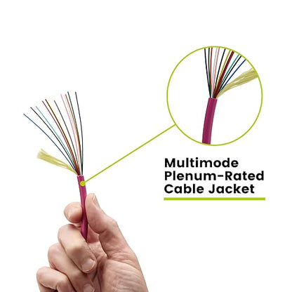 TRUE CABLE 12 Strand Bulk Fiber Optic Cable, Indoor Tight Buffered Distribution - Image 5